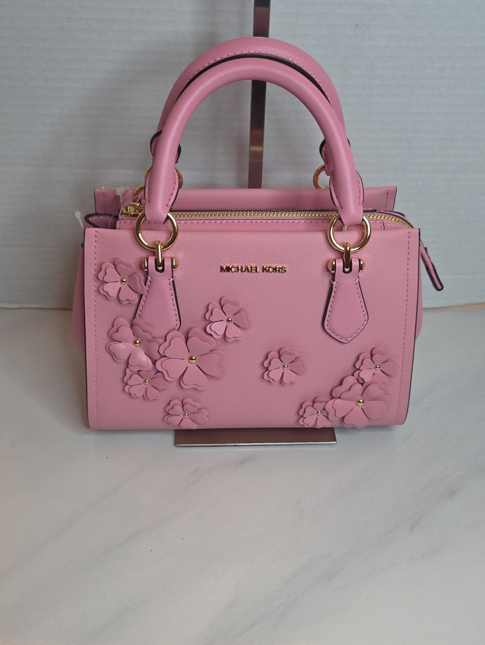 Michael Kors Marilyn Small Leather Satchel Bag
